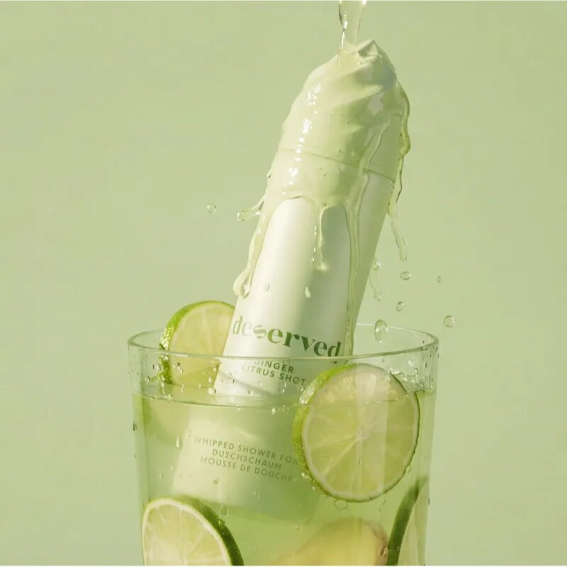 DESERVED Whipped Shower Foam Ginger Citrus Shot sprchová pěna na tělo 250 ml