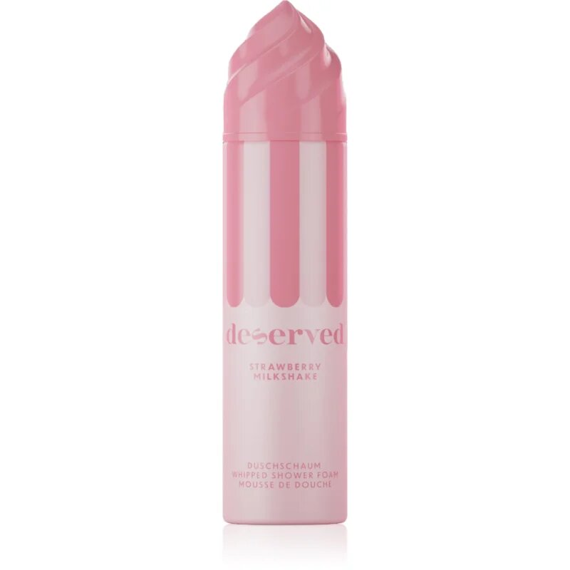 DESERVED Whipped Shower Foam Strawberry Milkshake sprchová pěna na tělo 250 ml