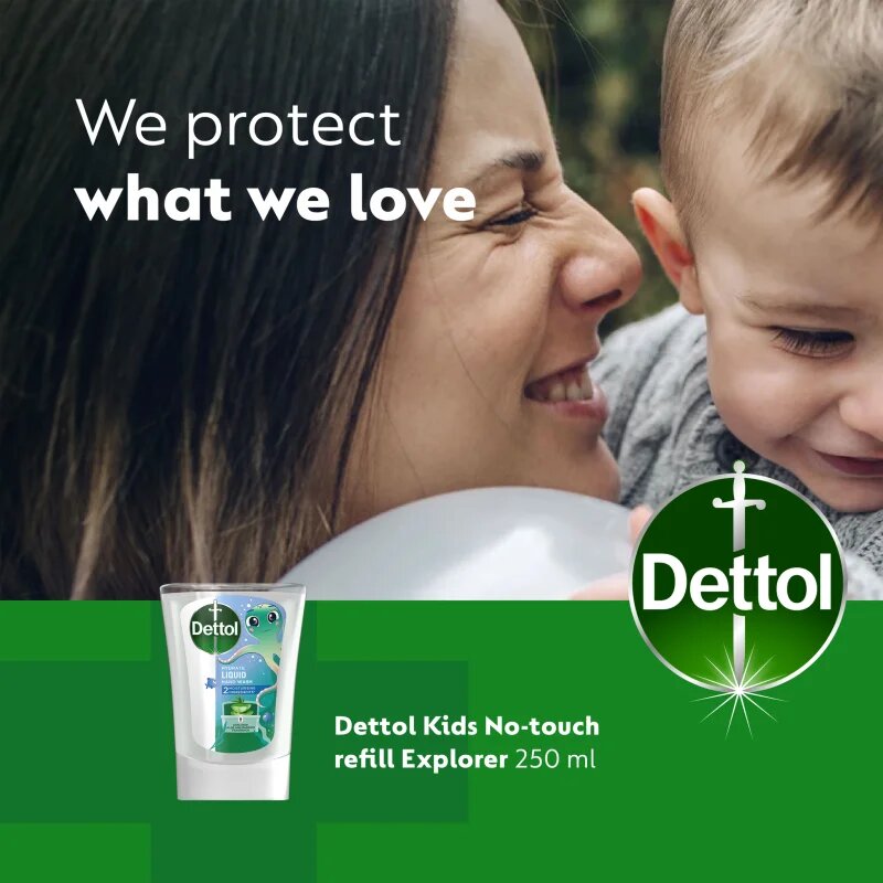 Dettol Soft on Skin Kids Explorer Power náplň do bezdotykového dávkovače mýdla 250 ml