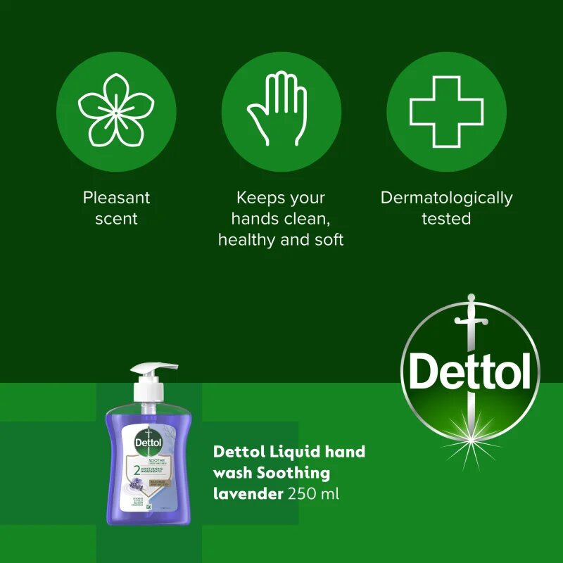 Dettol Soft on Skin Lavender tekuté mýdlo na ruce 250 ml