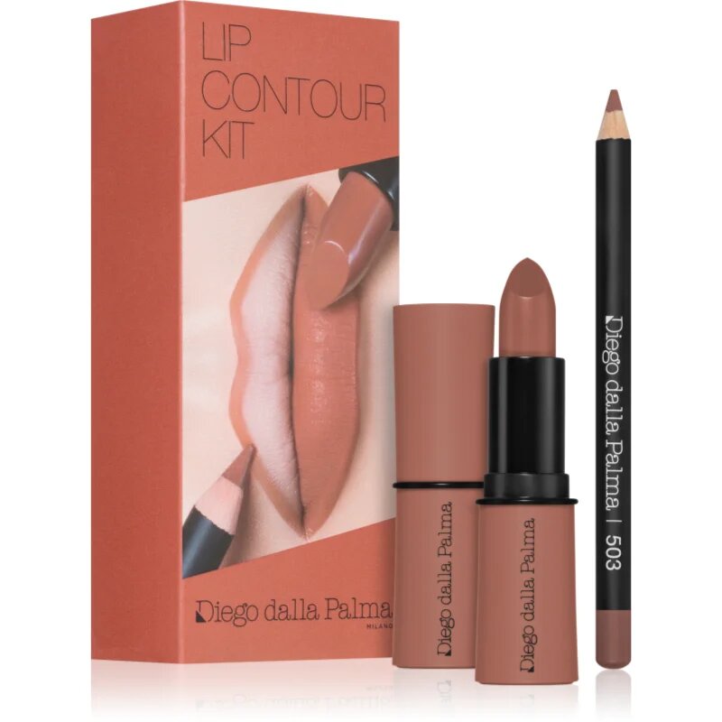 Diego dalla Palma Lip Contour Kit sada na rty odstín 503 CARAMEL 5.1 g
