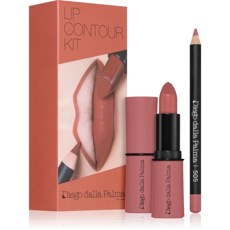 Diego dalla Palma Lip Contour Kit sada na rty odstín 505 CORAL PINK 5.1 g