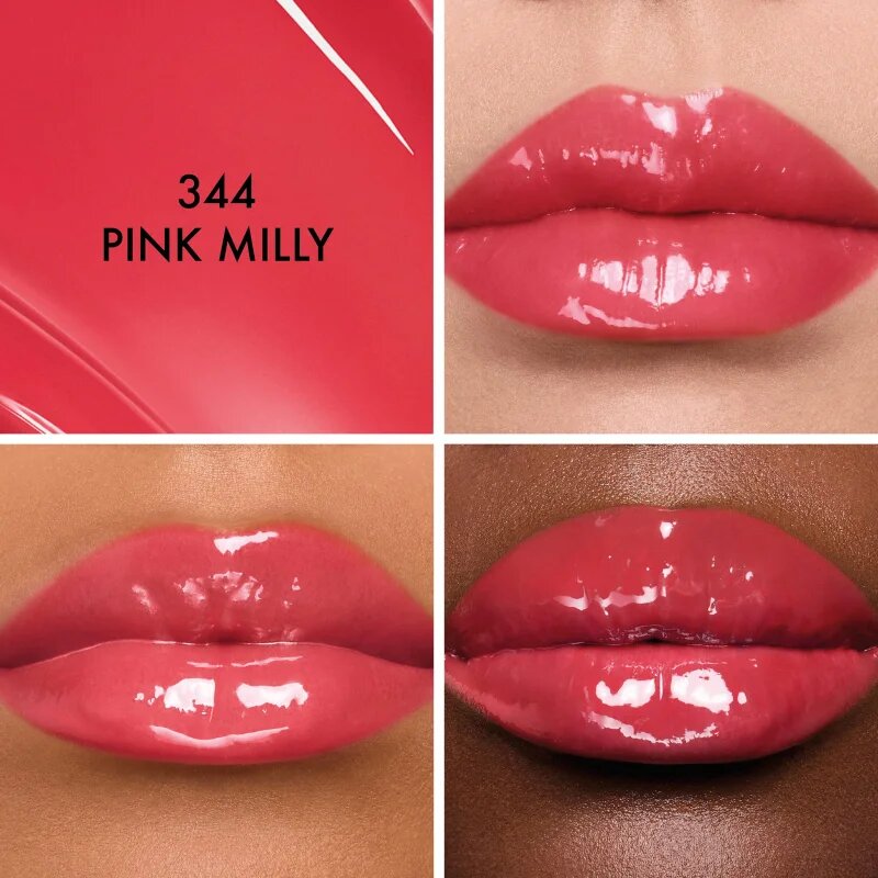 DIOR Addict Glass Lipstick Ultra lesklá hydratační rtěnka odstín 344 Pink Milly 2.7 g