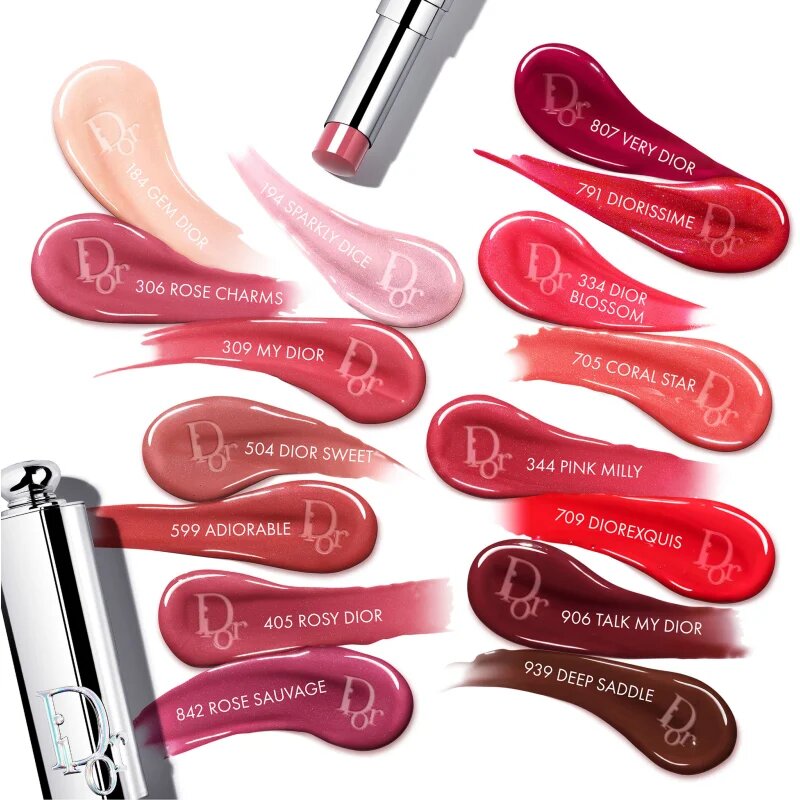 DIOR Addict Glass Lipstick Ultra lesklá hydratační rtěnka odstín 344 Pink Milly 2.7 g