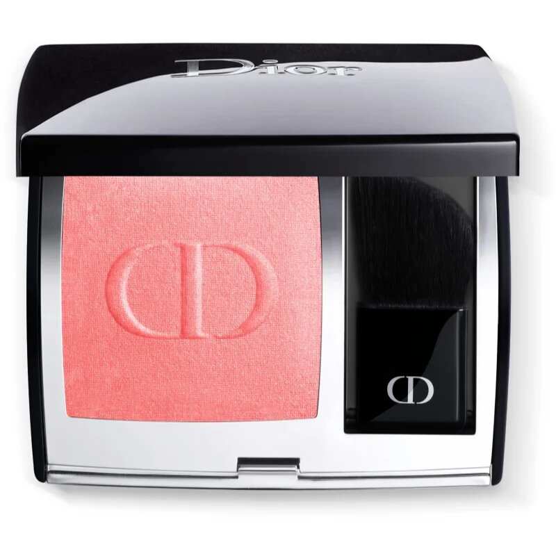 DIOR Rouge Blush kompaktní tvářenka se štětcem a zrcátkem odstín 028 Actrice (Satin) 6.7 g