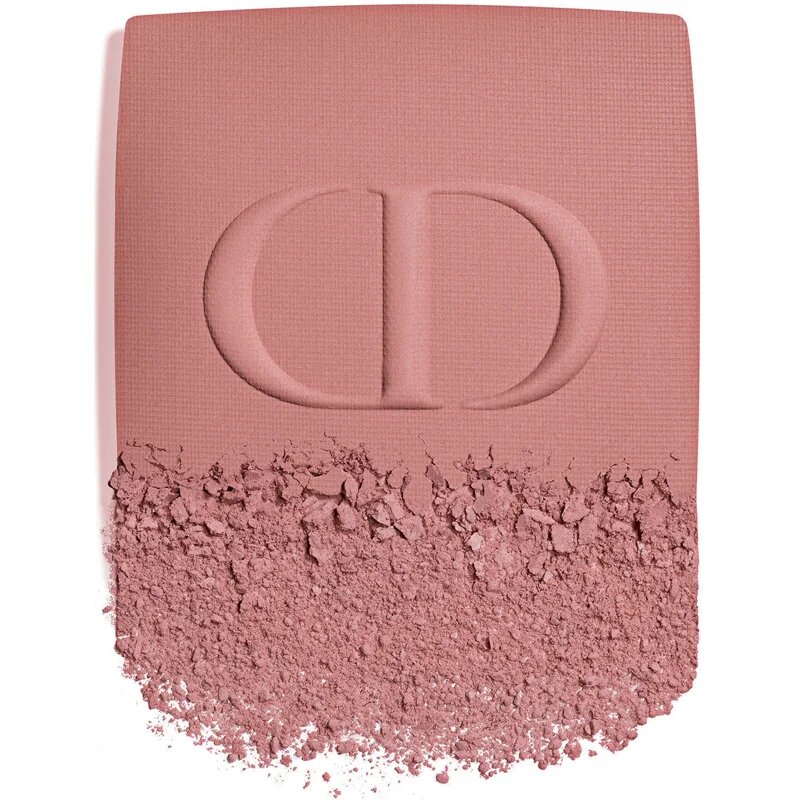 DIOR Rouge Blush kompaktní tvářenka se štětcem a zrcátkem odstín 100 Nude Look (Matte) 6 g