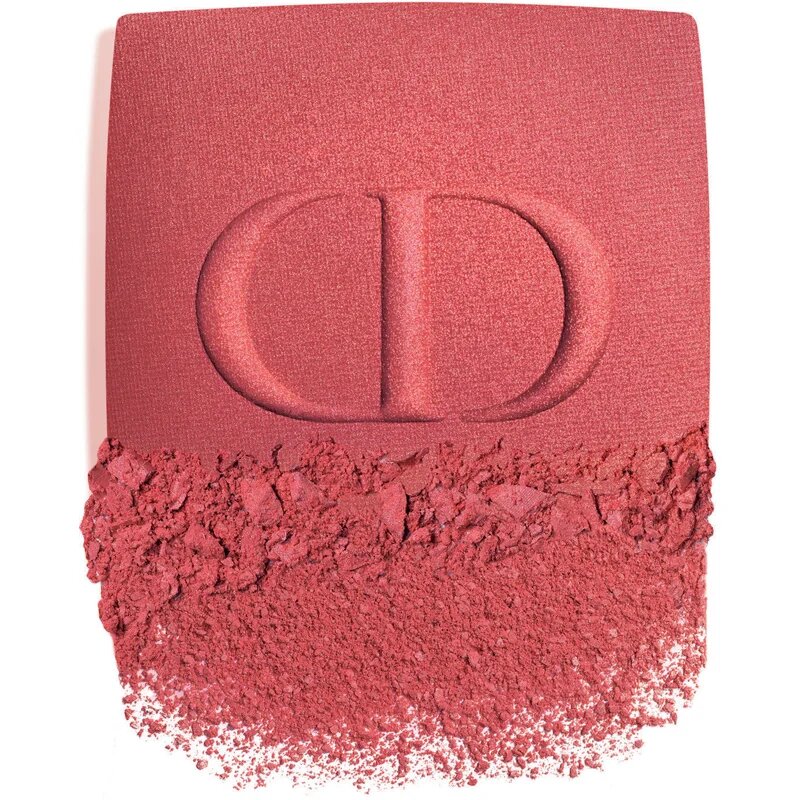 DIOR Rouge Blush kompaktní tvářenka se štětcem a zrcátkem odstín 999 (Satin) 6 g