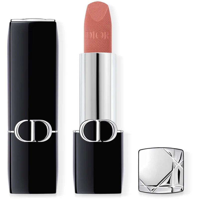 DIOR Rouge dlouhotrvající rtěnka plnitelná odstín 100 Nude Look Velvet 3.5 g