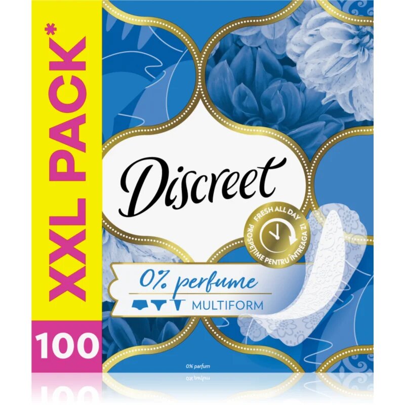 Discreet Multiform 0 % Perfume slipové vložky 100 ks