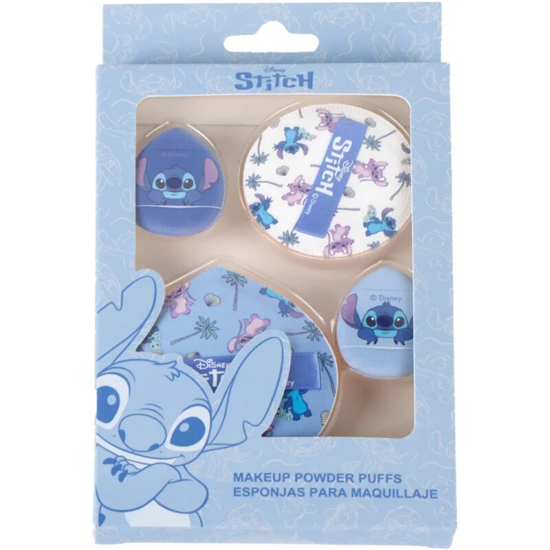 Disney Stitch Make-up Powder Puffs sada houbiček na make-up 4 ks