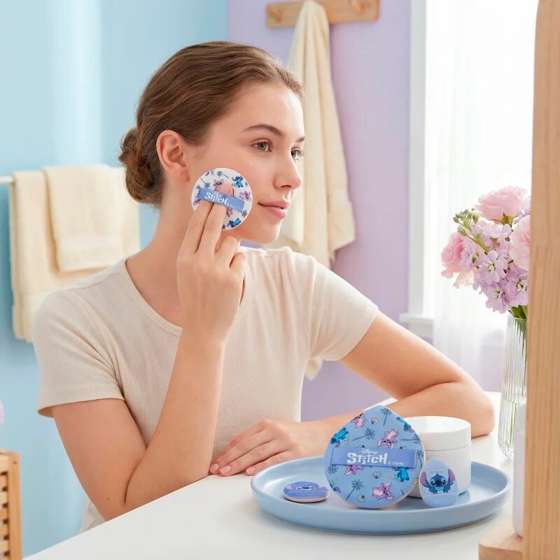 Disney Stitch Make-up Powder Puffs sada houbiček na make-up 4 ks