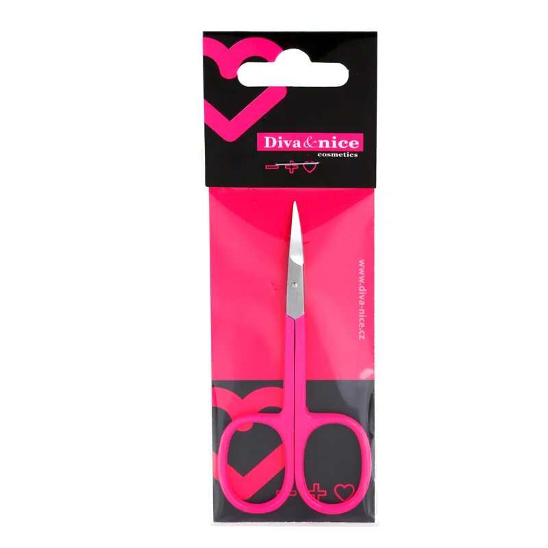 Diva & Nice Cosmetics Accessories Nails nůžky na nehty Pink 1 ks