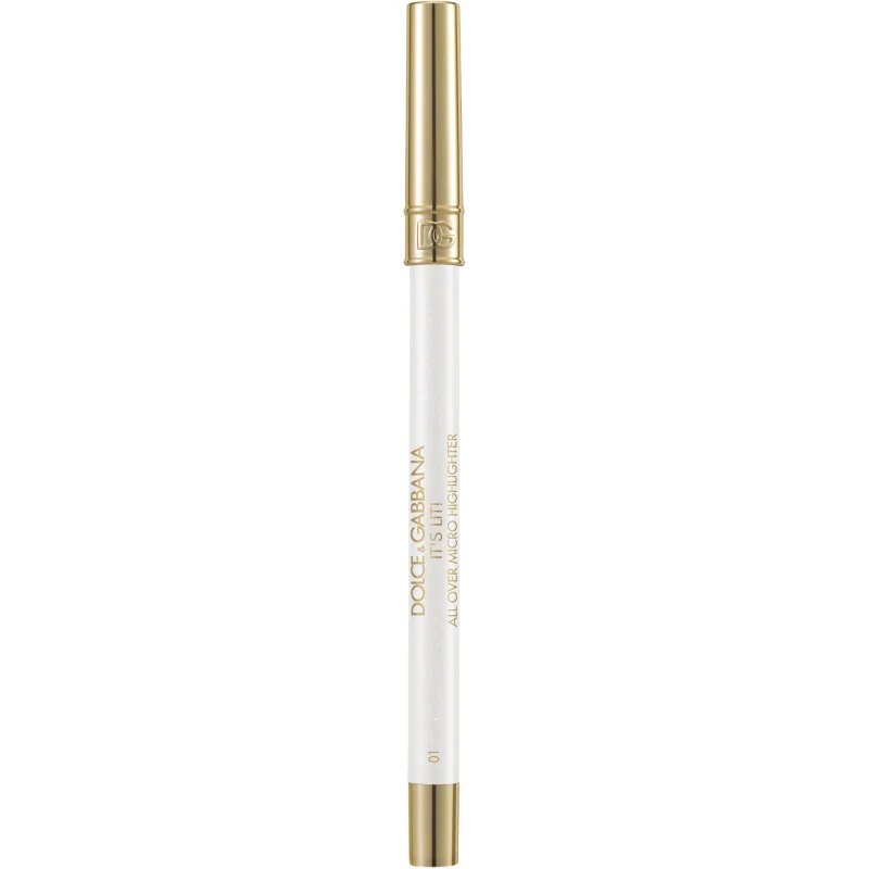 Dolce&Gabbana Bold It's Lit! tuhý krémový rozjasňovač v tužce odstín 01 North Star - Shimmering Platinum 0.35 g