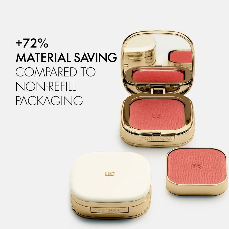 Dolce&Gabbana Classic Cheeks&Eyes Match tvářenka – náhradní náplň odstín 03 Hopeful Rose - Light Toned Pink 8 g