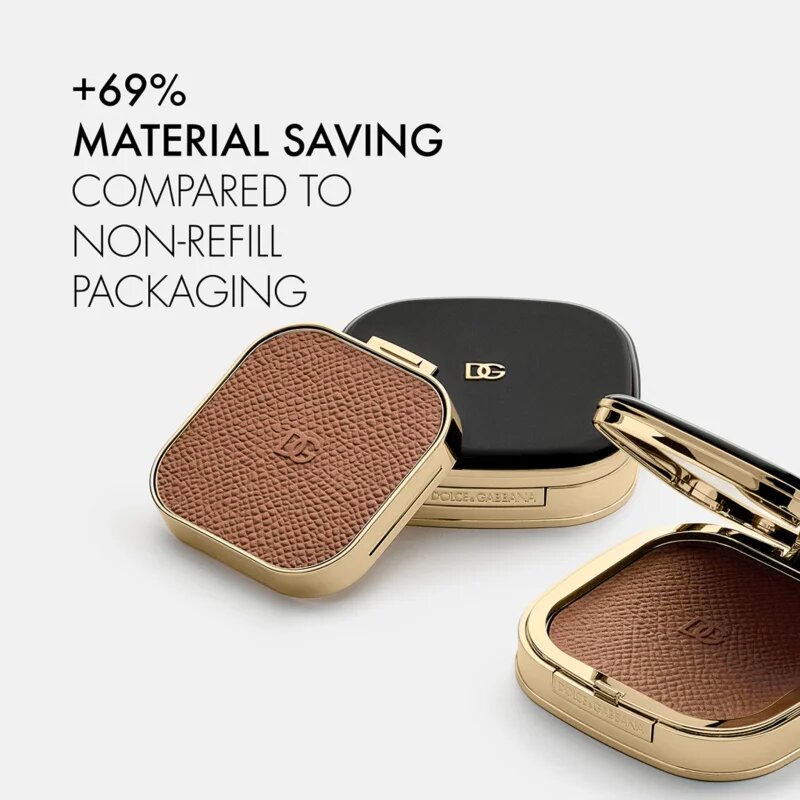 Dolce&Gabbana Classic Face&Eyes Match bronzer – náhradní náplň odstín 02 Light Medium - Warm Neutral-toned Dark Beige 14 g
