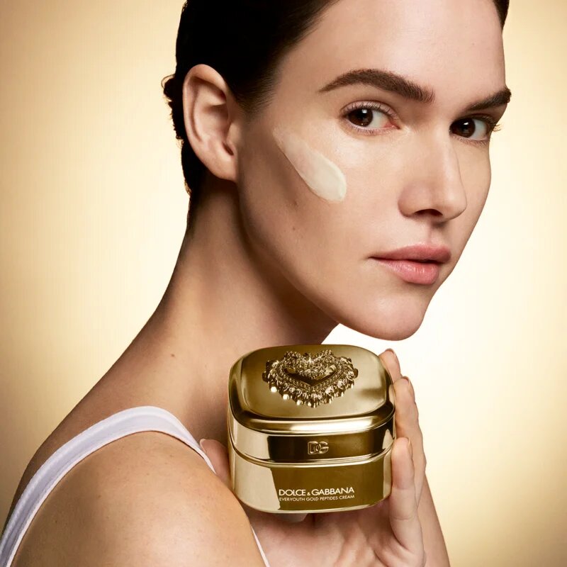 Dolce&Gabbana Ever-Youth Gold Peptides Cream zpevňující pleťový krém – náhradní náplň 50 ml