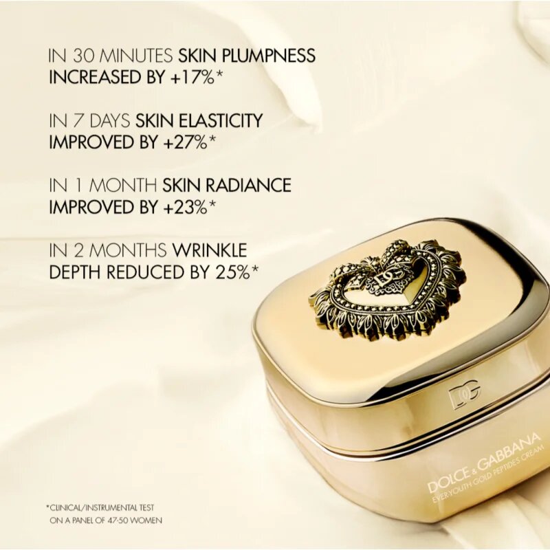 Dolce&Gabbana Ever-Youth Gold Peptides Cream zpevňující pleťový krém – náhradní náplň 50 ml