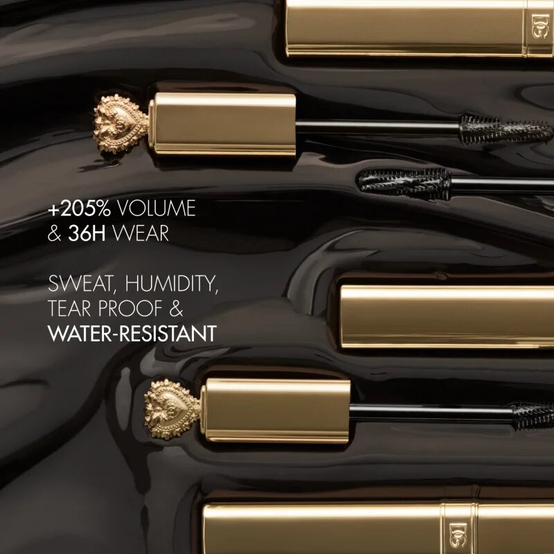 Dolce&Gabbana Flawless Everfull XL Mascara Mini mini řasenka pro prodloužení a zvětšení objemu řas odstín 01 Total Black - True jet black 3 ml