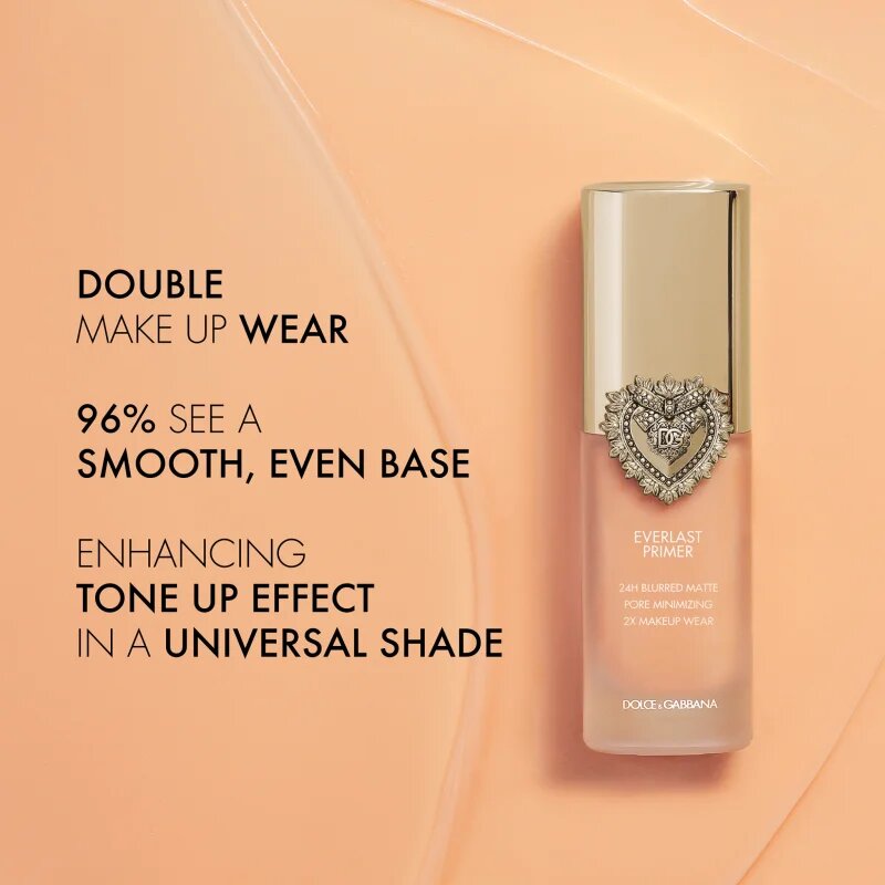 Dolce&Gabbana Flawless Everlast Primer dlouhotrvající podkladová báze odstín Translucent brightening apricot tone 28 ml