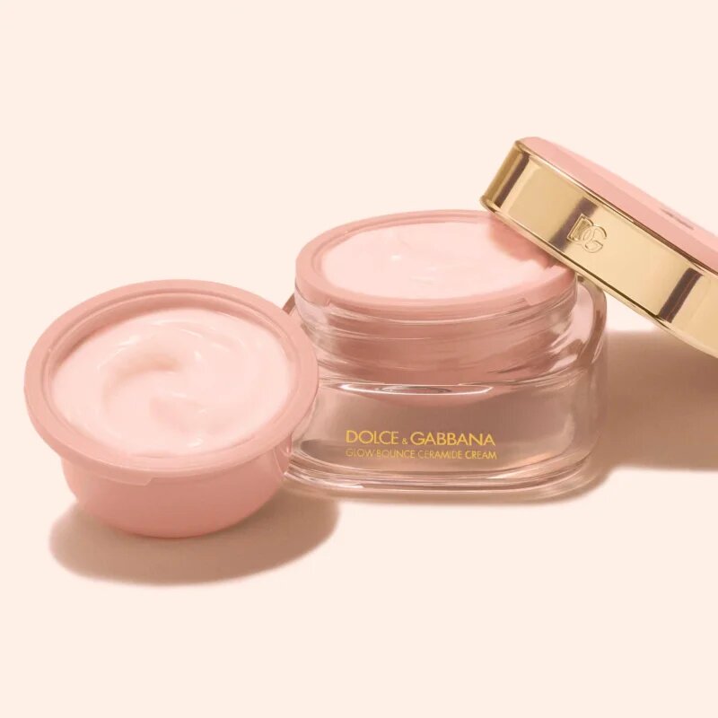 Dolce&Gabbana Fresh Skin Glow-Bounce Ceramide Cream Refill hydratační a zjemňující krém – náhradní náplň 50 ml