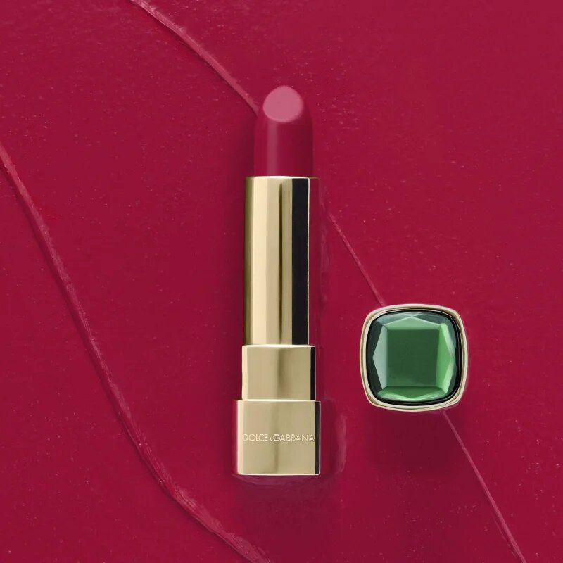 Dolce&Gabbana Gemstone Lipstick lesklá rtěnka odstín 420 Emerald Scarlet 3.5 g