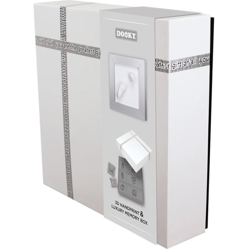 Dooky Luxury Memory Box 3D Handprint sada na otisk miminka 1 ks
