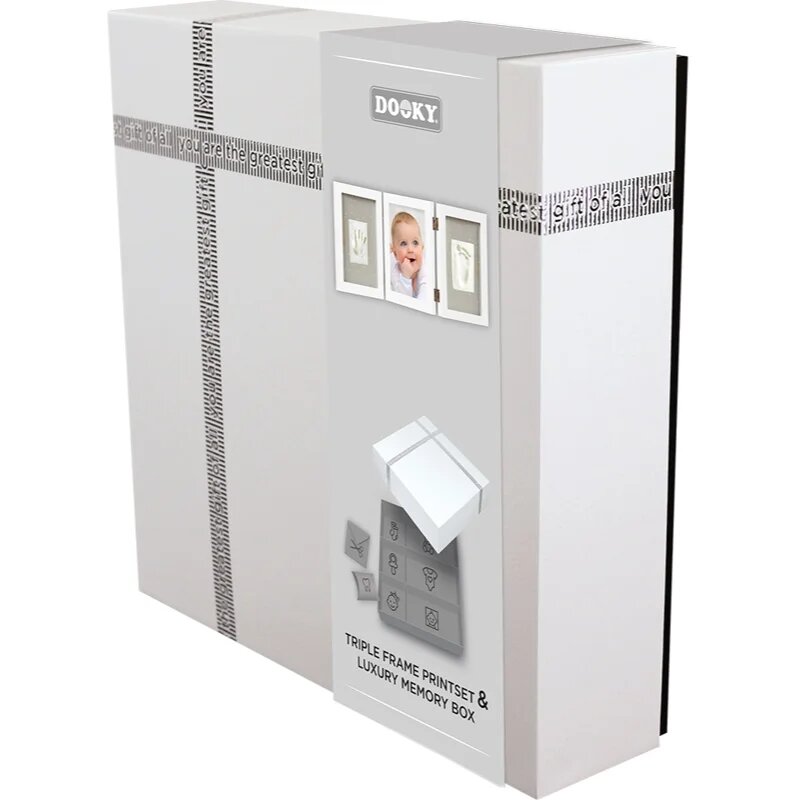 Dooky Luxury Memory Box Triple Frame Printset sada na otisk miminka 1 ks