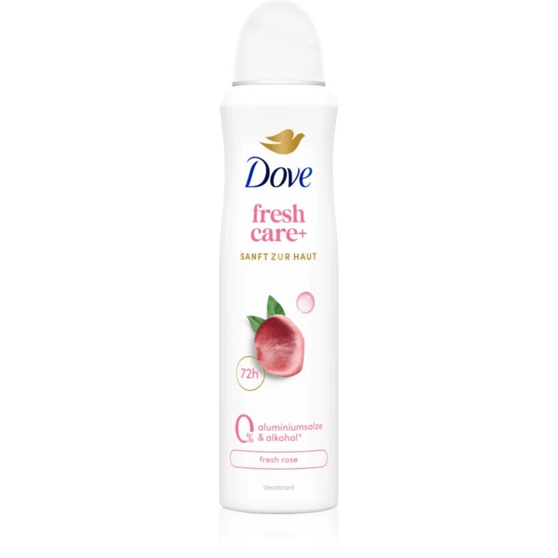 Dove 0% ALU Fresh Rose antiperspirant ve spreji bez hliníku 150 ml