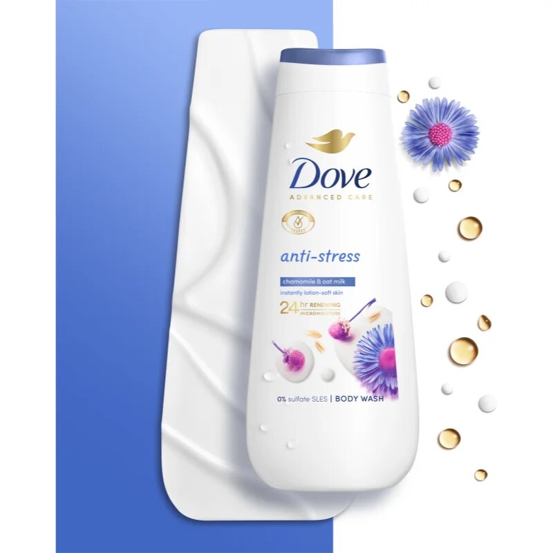 Dove Advanced Care Antistress hydratační sprchový gel 225 ml