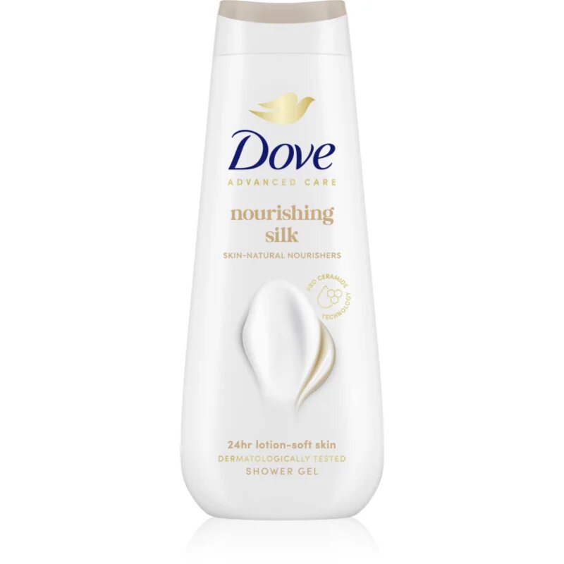 Dove Advanced Care Nourishing Silk hydratační sprchový gel 600 ml
