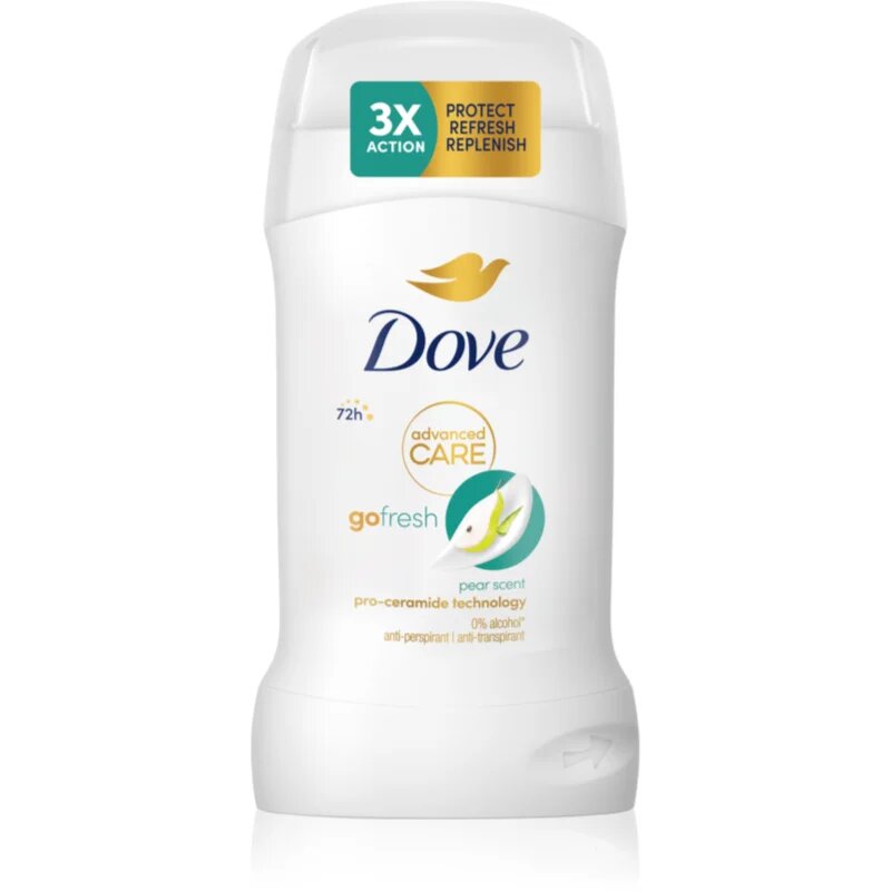 Dove Advanced Care Pear & Aloe Vera tuhý antiperspirant 50 ml