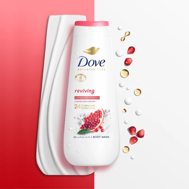 Dove Advanced Care Reviving hydratační sprchový gel 225 ml