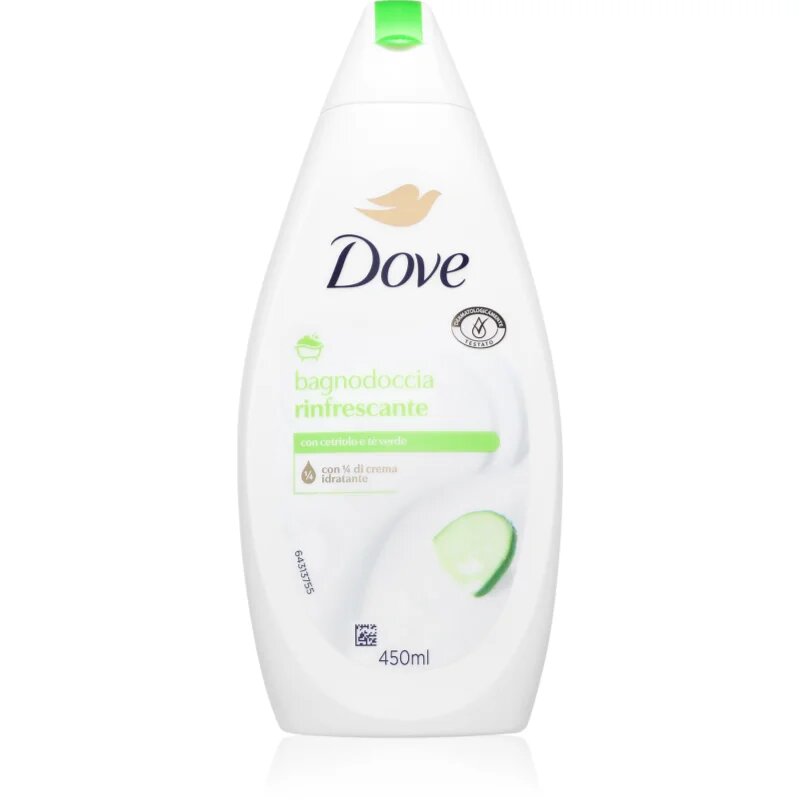 Dove Bath & Shower Gel Refreshing sprchový a koupelový krémový gel pro ženy 450 ml