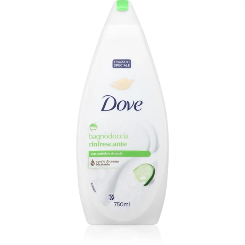 Dove Bath & Shower Gel Refreshing sprchový a koupelový krémový gel pro ženy 750 ml