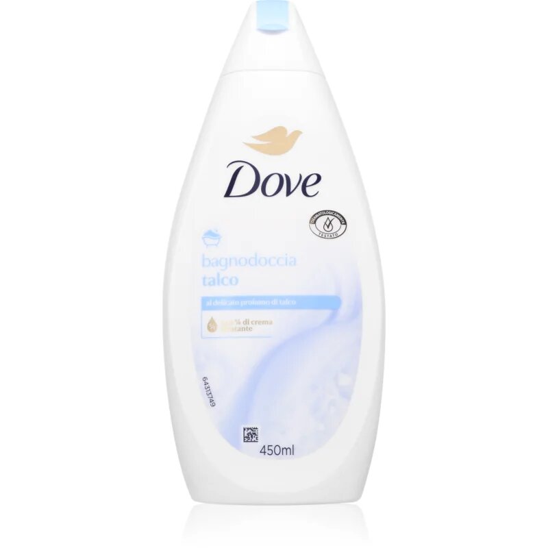 Dove Bath & Shower Gel Talco sprchový a koupelový gel pro ženy 450 ml