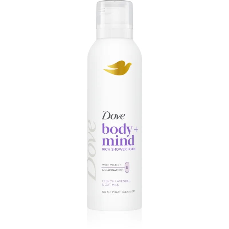 Dove Body+Mind French Lavender & Oat Milk sprchová pěna 200 ml