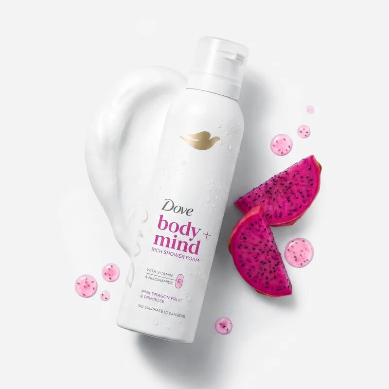 Dove Dragonfruit & Primrose sprchová pěna 200 ml