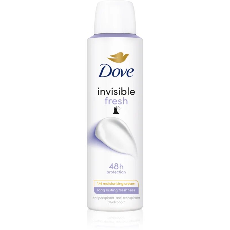 Dove Invisible Fresh antiperspirant ve spreji proti bílým skvrnám 150 ml