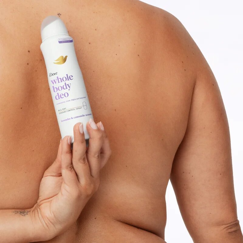 Dove Lavender & Chamomile deodorant ve spreji na tělo 150 ml