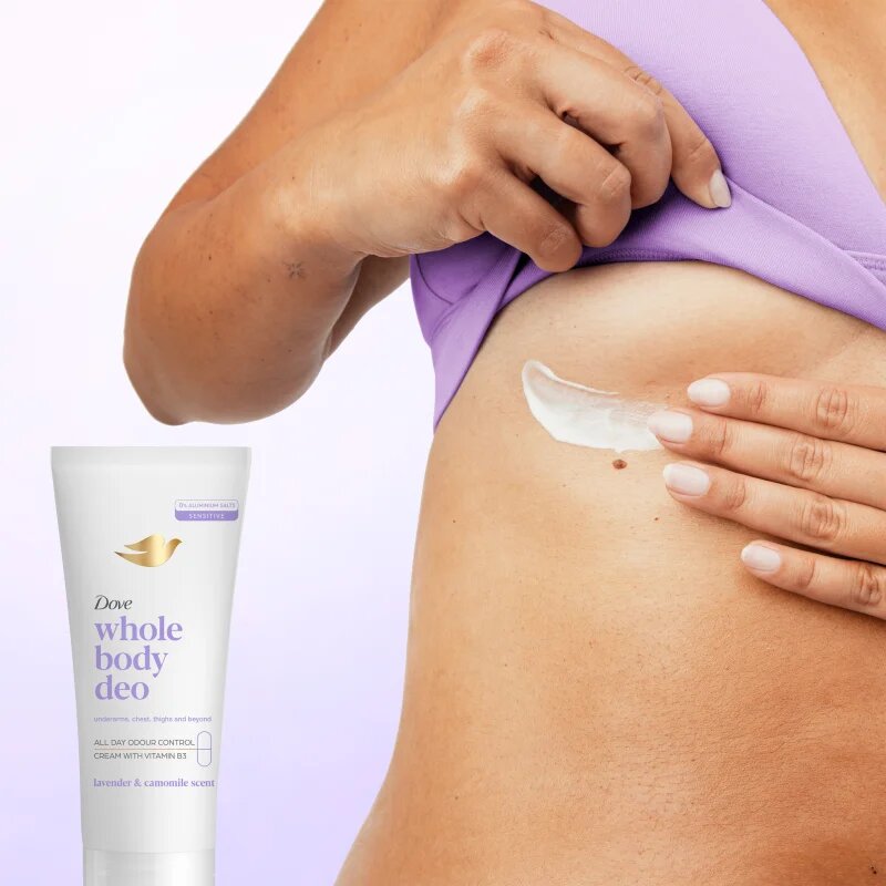 Dove Lavender & Chamomile krémový deodorant na tělo 75 ml