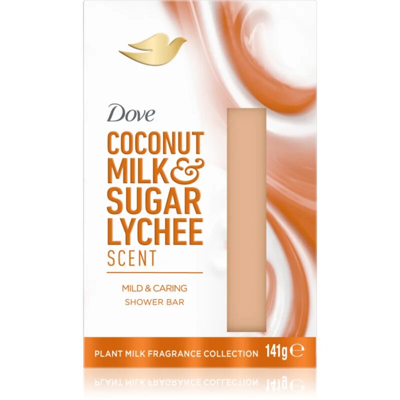 Dove Milk & Sugar Lychee čisticí tuhé mýdlo 141 g