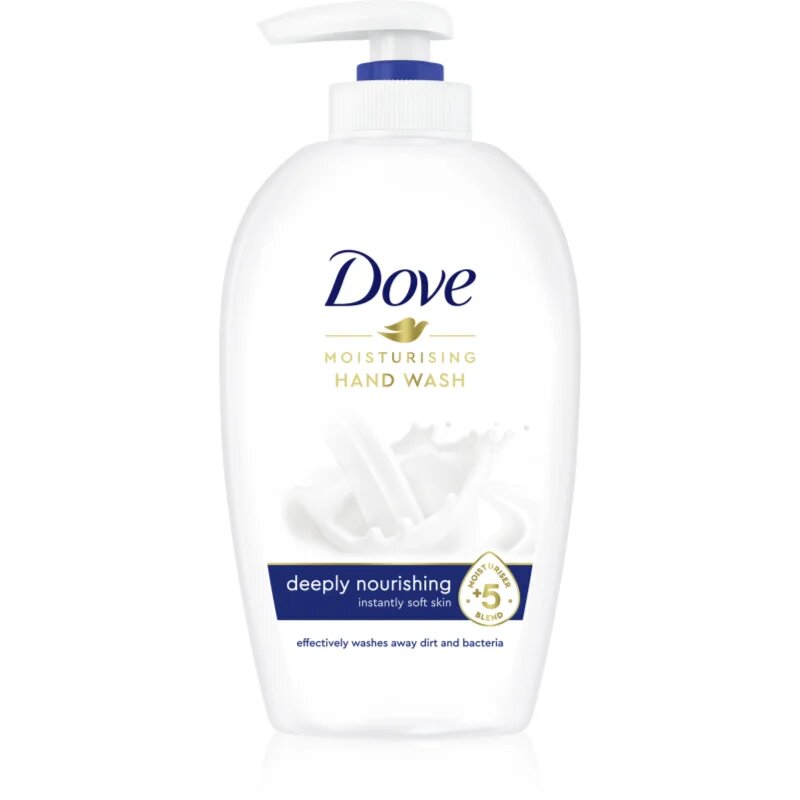 Dove Moisturizing Hand Wash Deeply Nourishing tekuté mýdlo s pumpičkou 250 ml