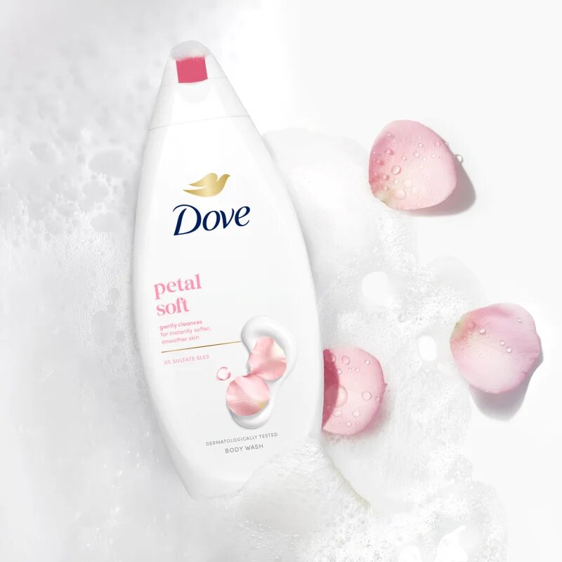 Dove Petal Soft vyživující sprchový gel 250 ml