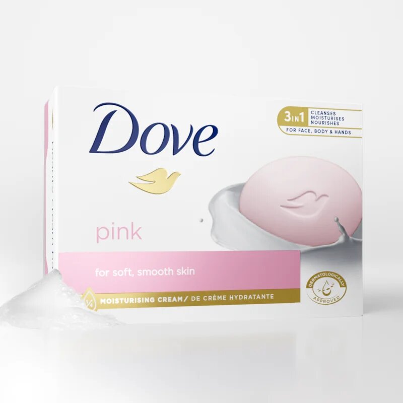 Dove Pink krémová tableta na mytí 90 g