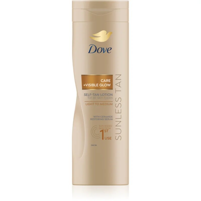 Dove Sunless Tan samoopalovací mléko odstín Fair 400 ml