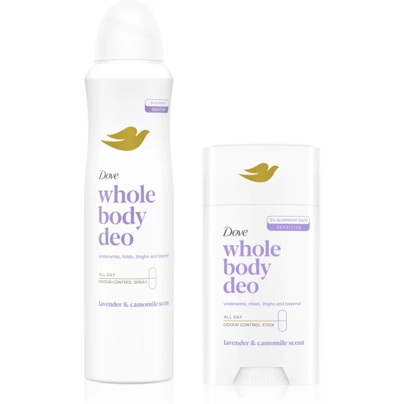 Dove Whole Body Deo Lavender & Chamomile sada na tělo