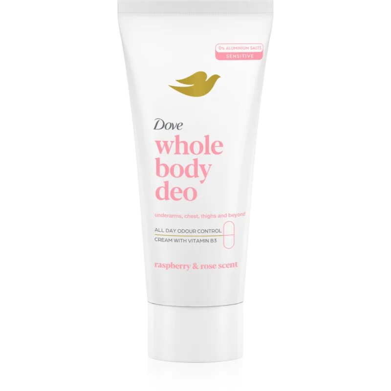 Dove Whole Body Deo Raspberry & Rose krémový deodorant na tělo 75 ml