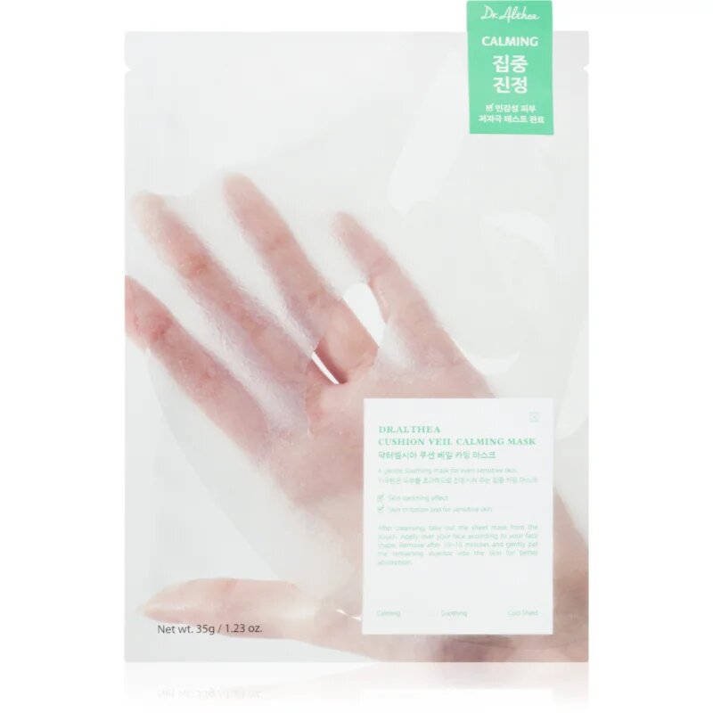 Dr. Althea Cushion Veil Calming Mask zklidňující plátýnková maska s hydratačním účinkem 35 g