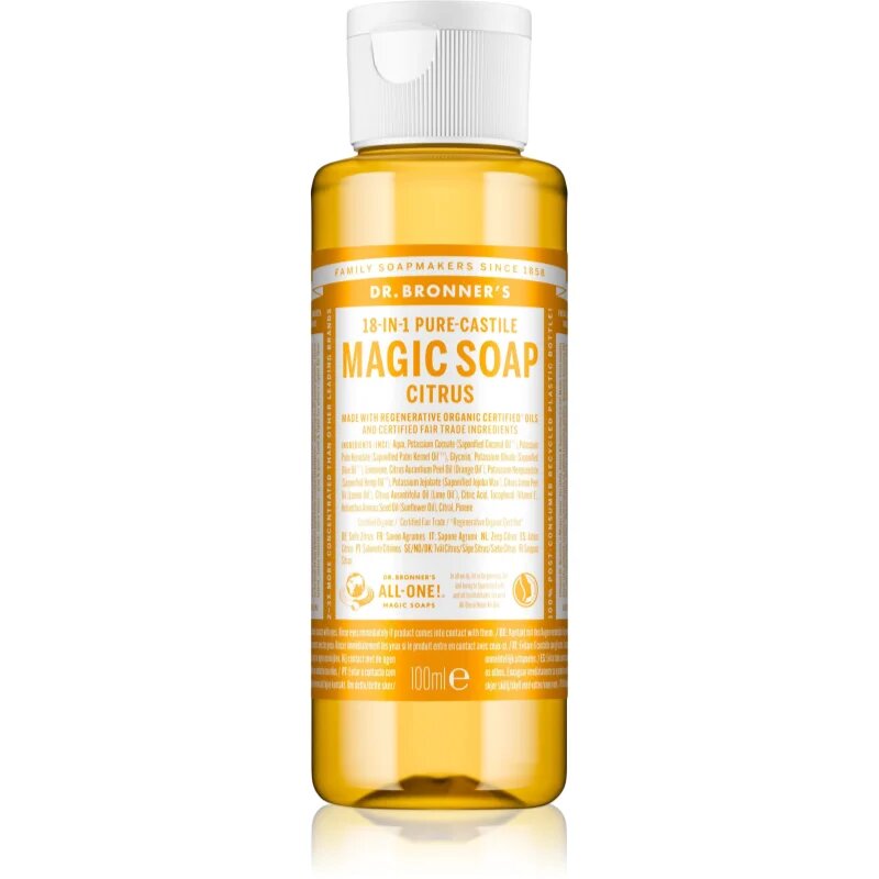 Dr. Bronner’s Citrus tekuté univerzální mýdlo 100 ml