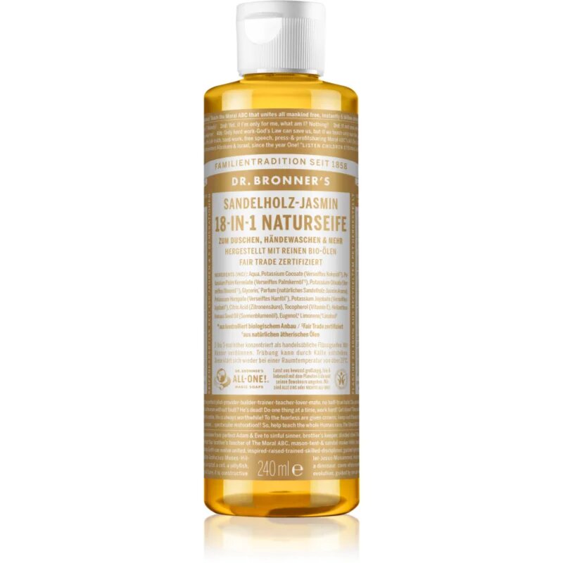 Dr. Bronner’s Sandalwood & Jasmine tekuté univerzální mýdlo 240 ml